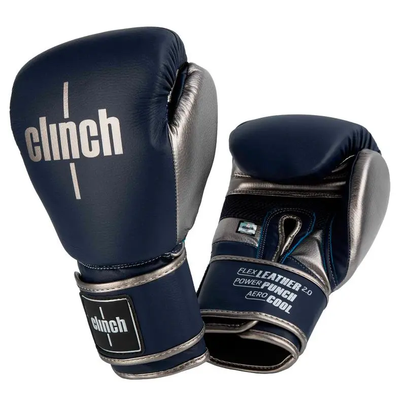 Перчатки бокс Clinch Punch 2.0 темносине-бронзовые С141 от магазина Супер Спорт